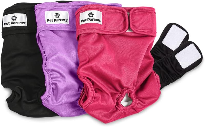 Washable dog diapers or belly bands for incontinence