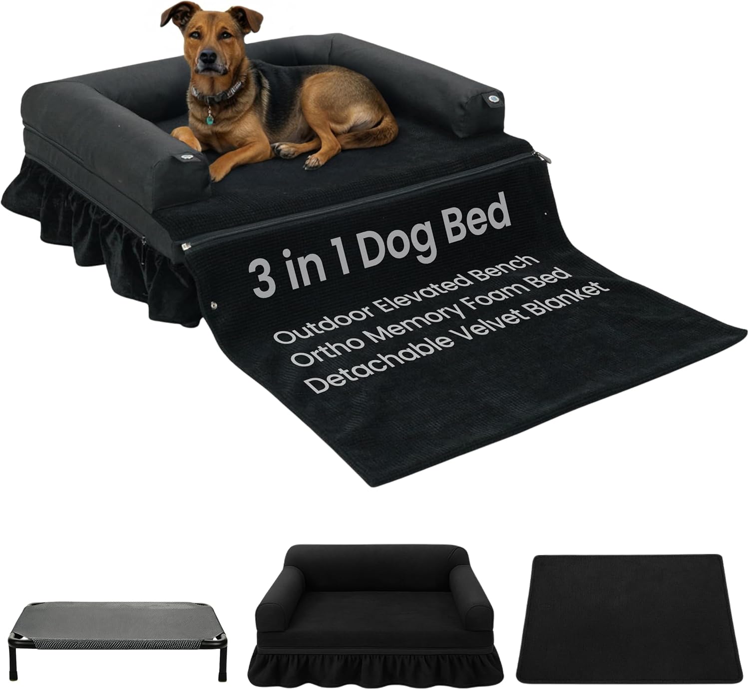 Orthopedic Travel Bed with Memory Foam